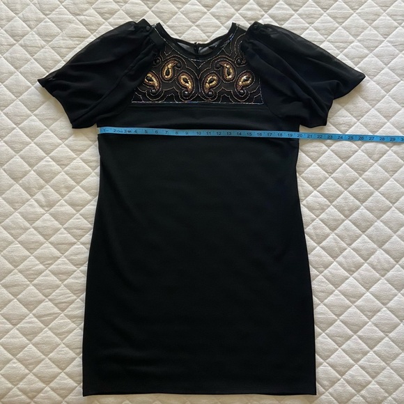 Debenhams Collection, Black Embellished Midi Dress - Picture 9 of 11